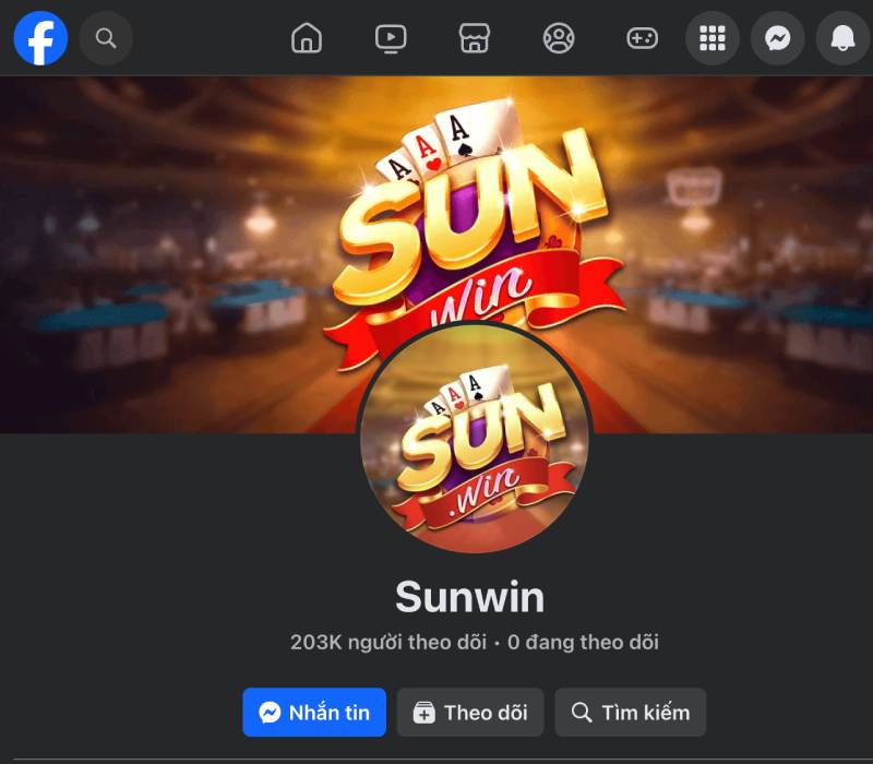 Liên Hệ 3 Fanpage Facebook Sunwin
