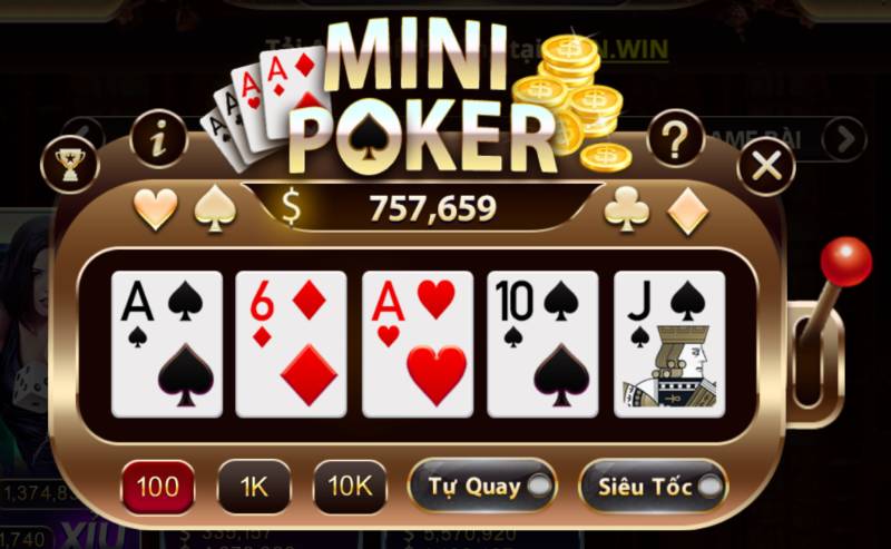 Mini Poker – Trải Nghiệm Cá Cược Với Phong Cách Mới Lạ 2 Mini Poker – Sự kết hợp hoàn hảo giữa Poker và Slot