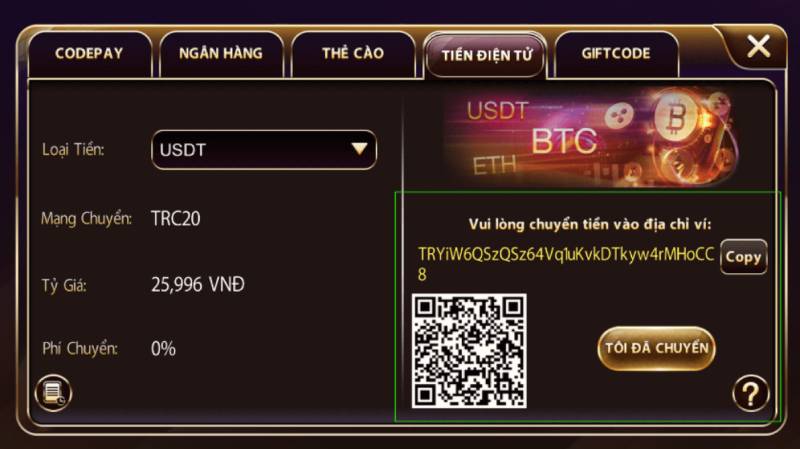 Hướng Dẫn Nạp Tiền Sunwin - Nhanh Gọn, An Toàn, Thành Công 100% 6 Nạp Tiền Sunwin Bằng USDT – Không Phí, Nhận Tiền Nhanh