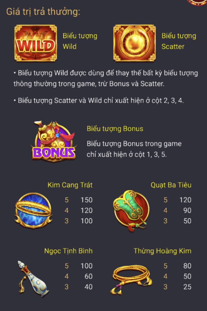 Tây Du Thần Ký – Hành Trình Nổ Hũ Huyền Thoại 4 Nhung Bieu Tuong Quan Trong tay du than ky